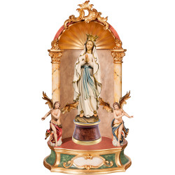 Madonna di Lourdes con corona - Altare domestico barocco