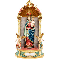 Madonna con Bambino e colomba - Altare domestico barocco