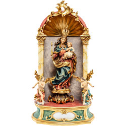Nossa Senhora Barroca com pedestal - Altar caseiro barroco
