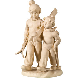 Pareja de esquiadores