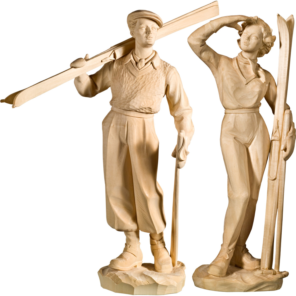 Skiers - pair