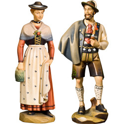 Couple in bavarian costume