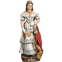 Estátua Imperatriz Elisabeth Sisi em madeira | Bergland