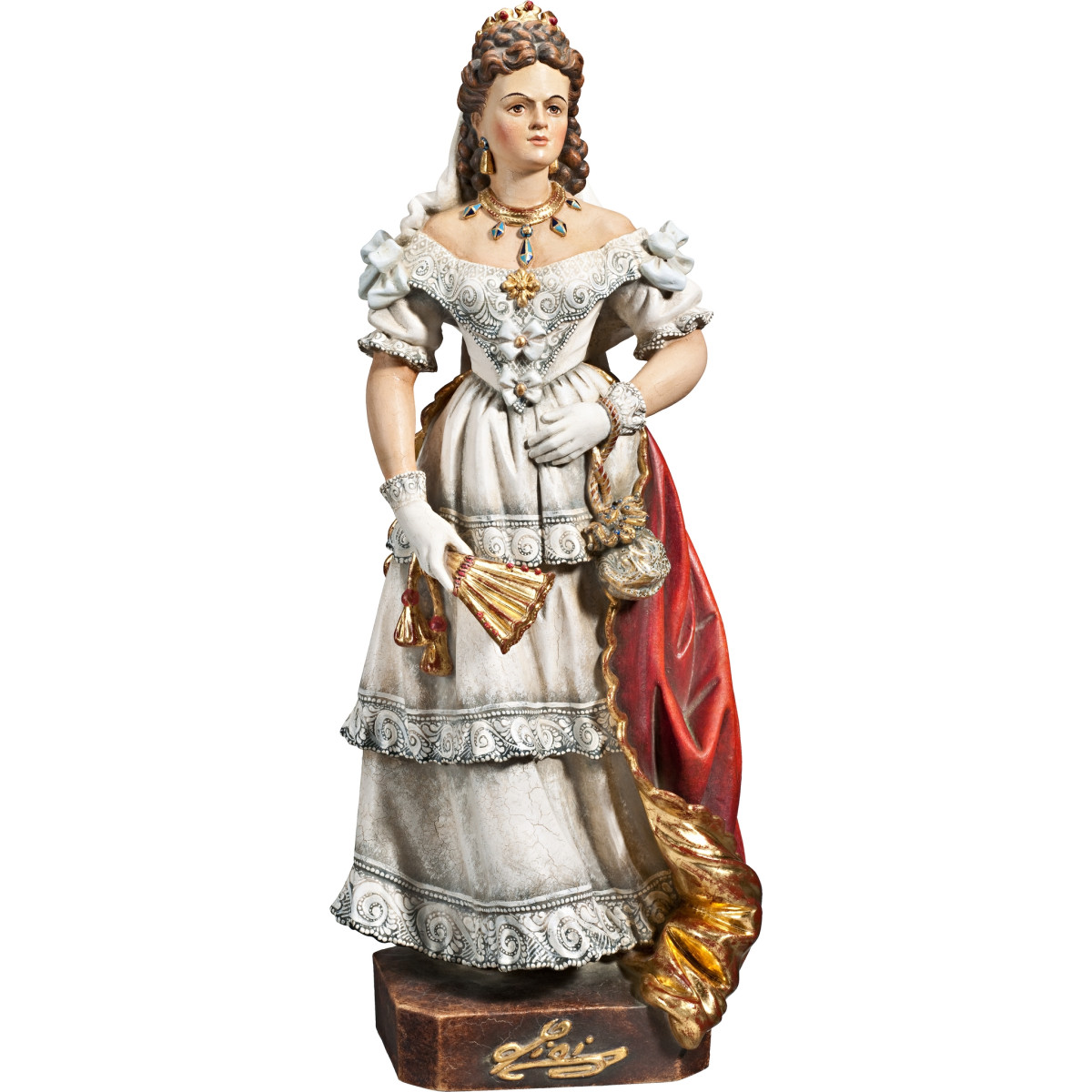 Estátua Imperatriz Elisabeth Sisi em madeira | Bergland