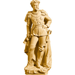 Estátua Rei Ludwig II da Baviera em madeira