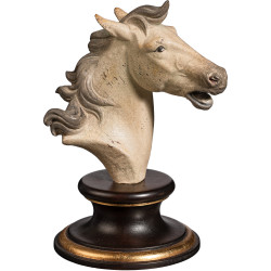 Cabeza de caballo con pedestal barroco