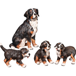 Cão Bernese com cachorros (4 peça)