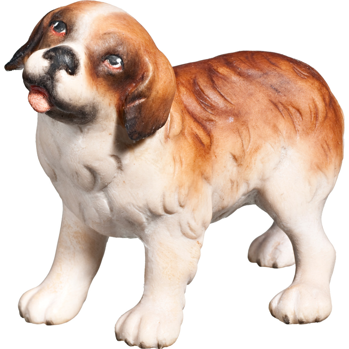 Young St. Bernard wood carving | Bergland