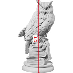 Owl on Three Books Wood Carving | Bergland