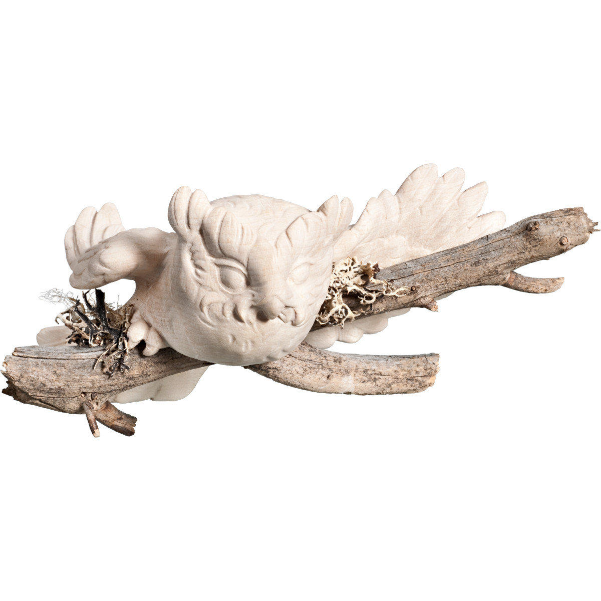 Eule fliegend auf Ast für die Wand