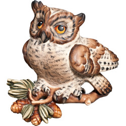 Eule auf Ast für die Wand