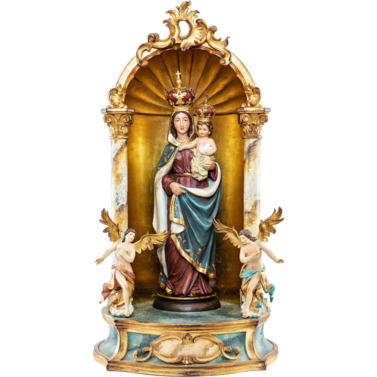 Madonna Child Dove Baroque Altar | Bergland