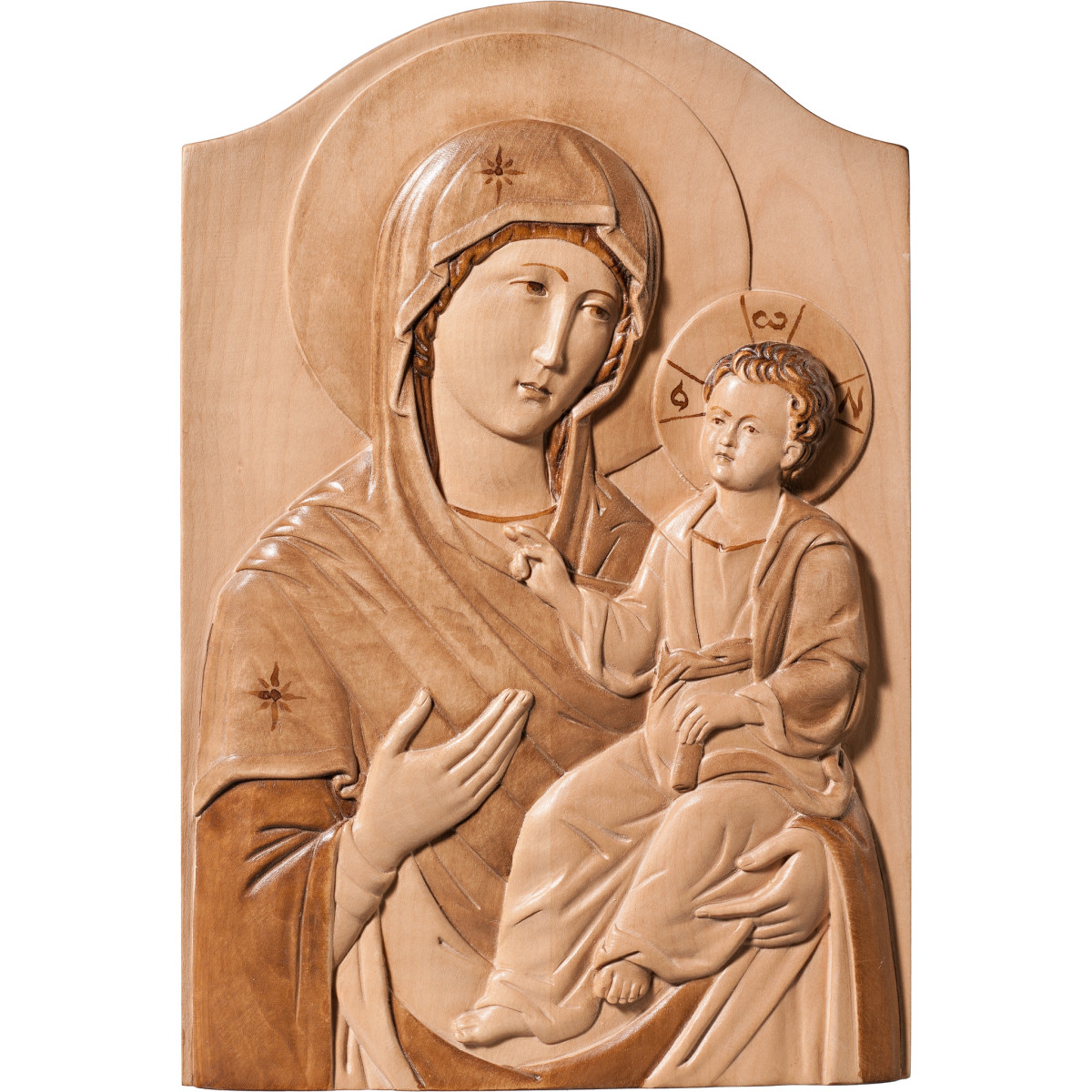 Icono bizantino de la Virgen con el Niño Jesús