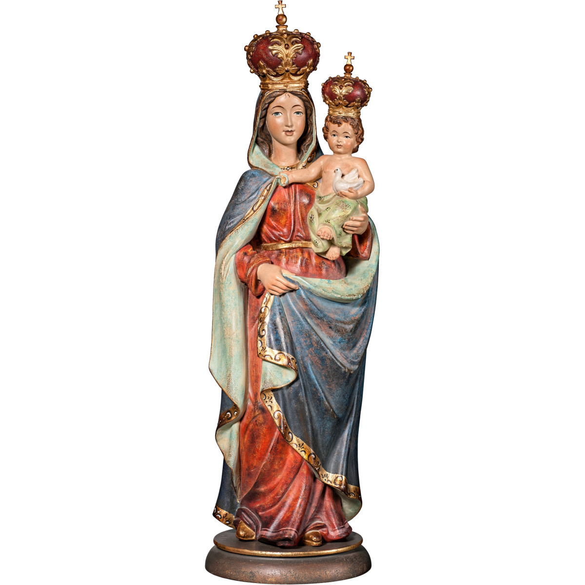 Madonna mit Jesuskind und Taube | Bergland
