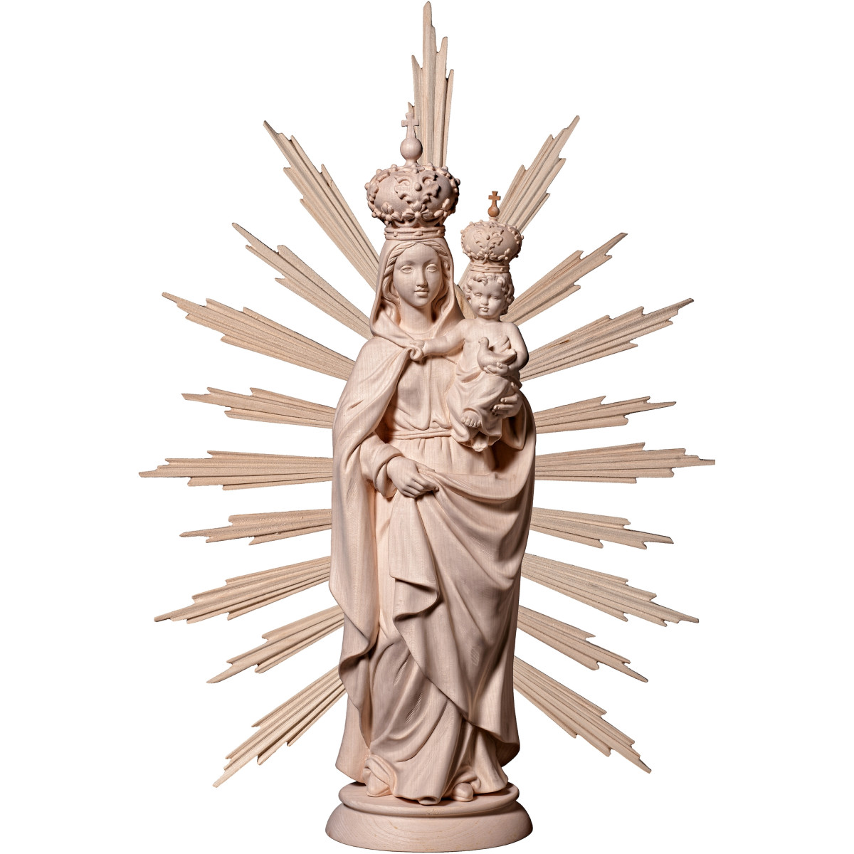 Madonna mit Kind und Taube mit Strahlenkranz