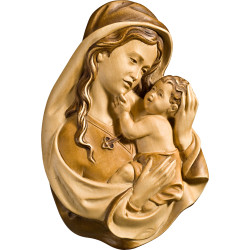 Madonna Sacun Rilievo in Legno | Bergland