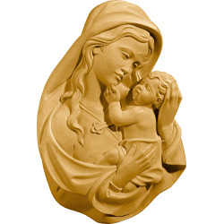 Madonna Sacun Rilievo in Legno | Bergland