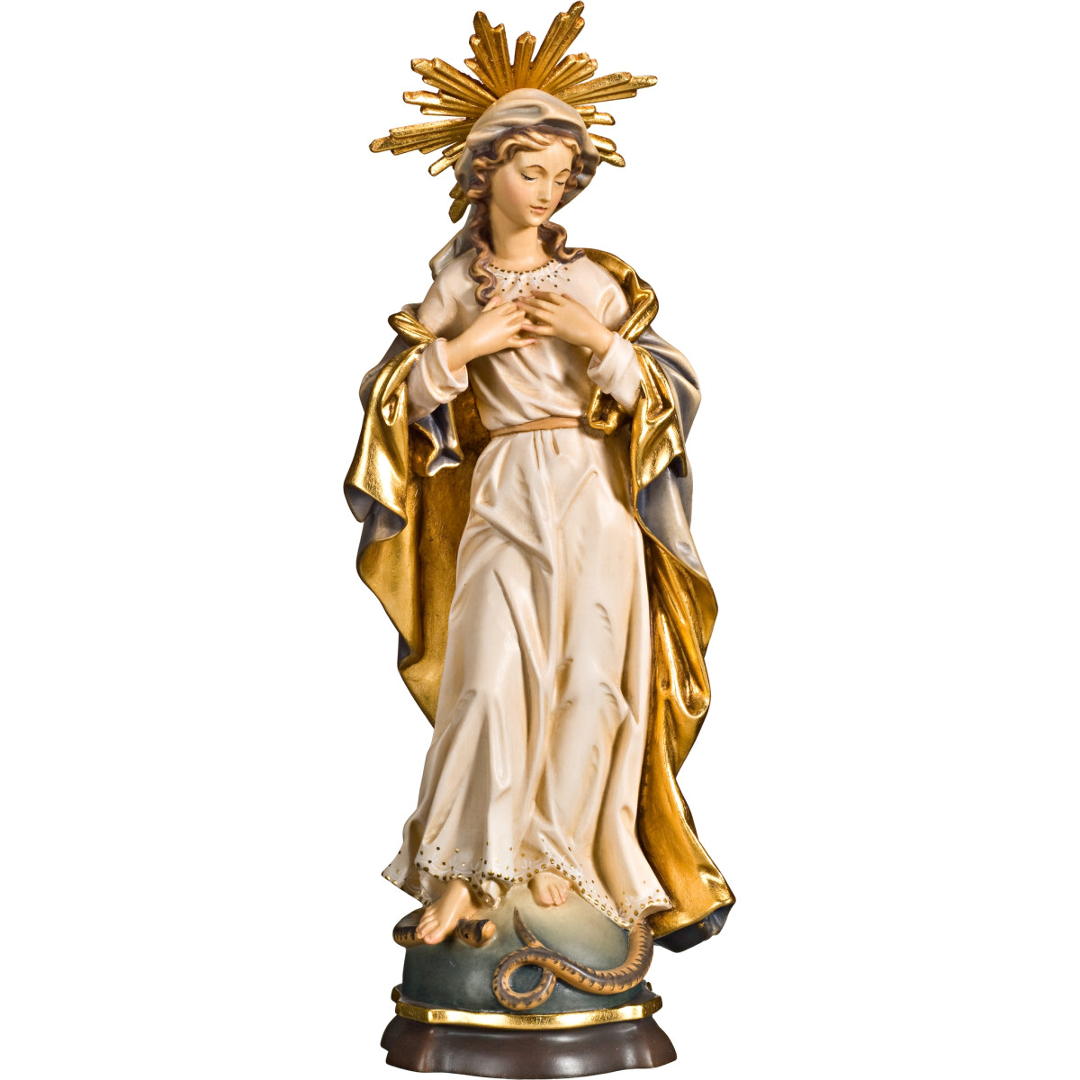 Madonna Immacolata barocca con aureola