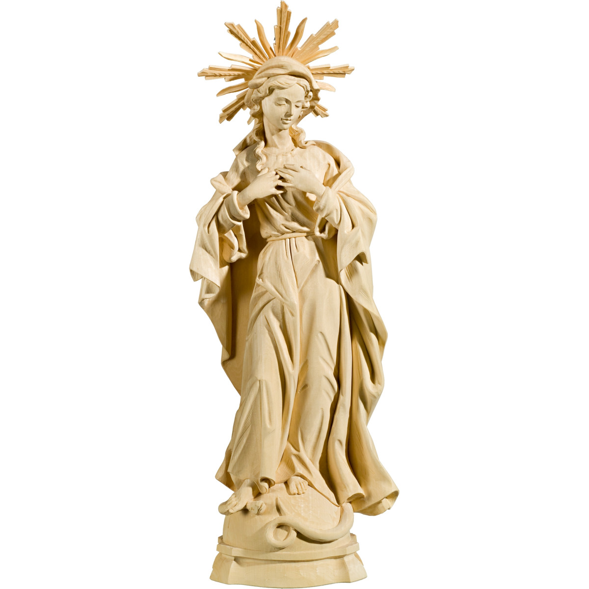 Blessed Virgin baroque with aureole