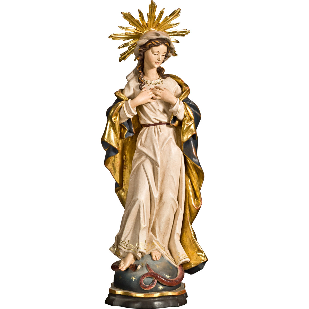 Blessed Virgin baroque with aureole