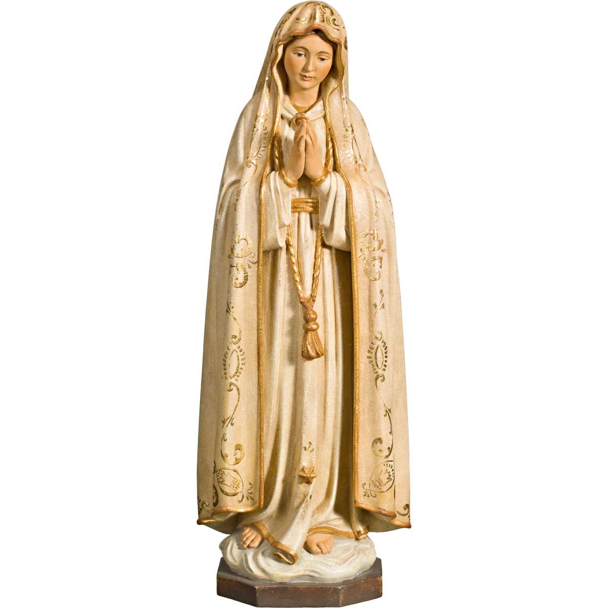 Nossa Senhora de Fátima – Esculturas religiosas em madeira entalhada