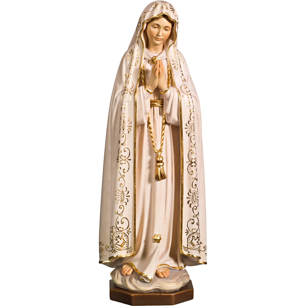 Our Lady of Fatima – Hand-Carved Wood Statues from Val Gardena