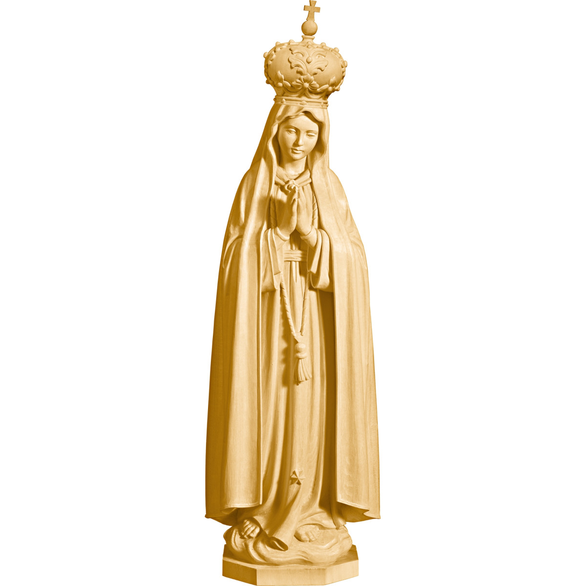 Our Lady of Fatima with wooden crown