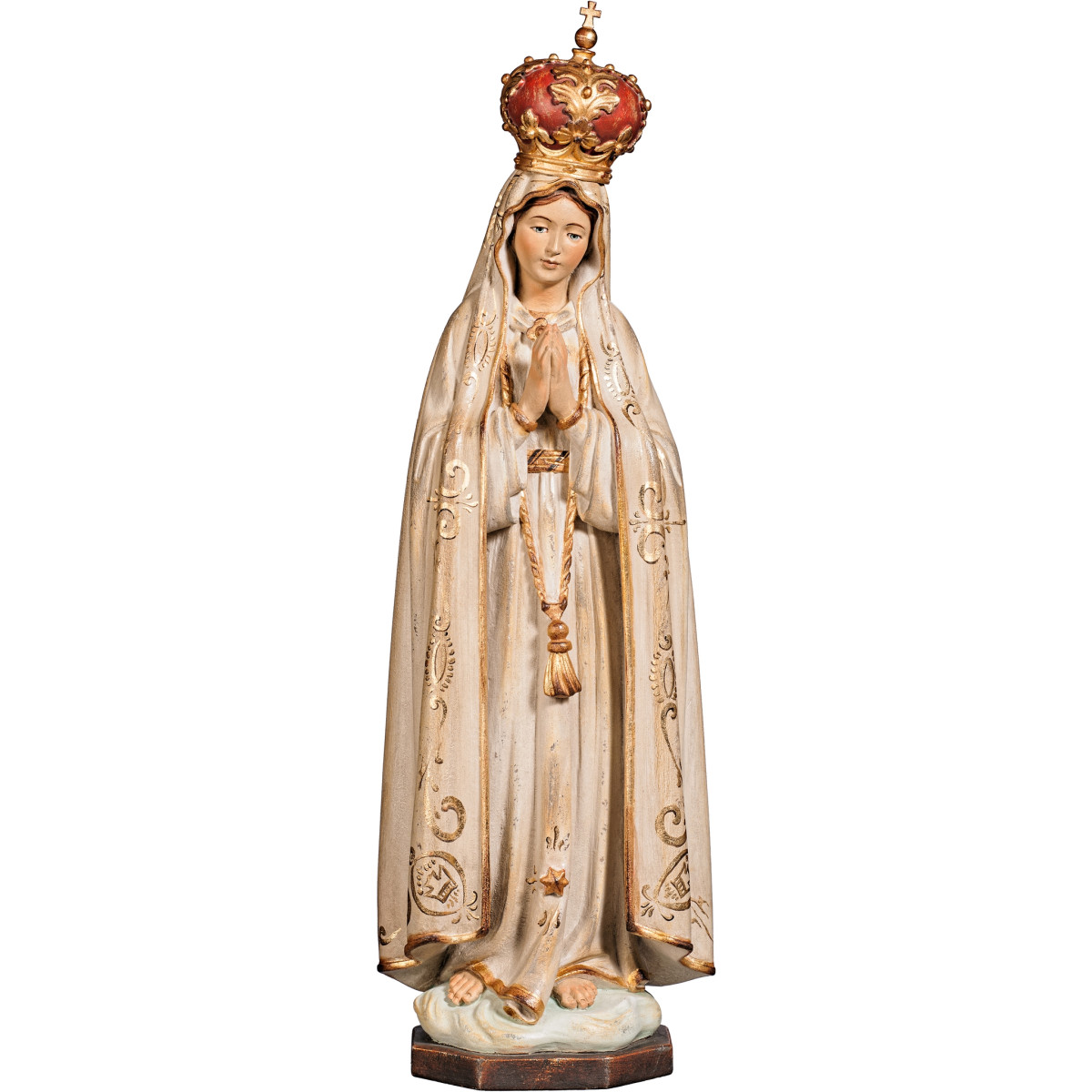Madonna von Fatima mit Holzkrone | Bergland