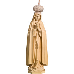 Our Lady of Fatima with wooden crown