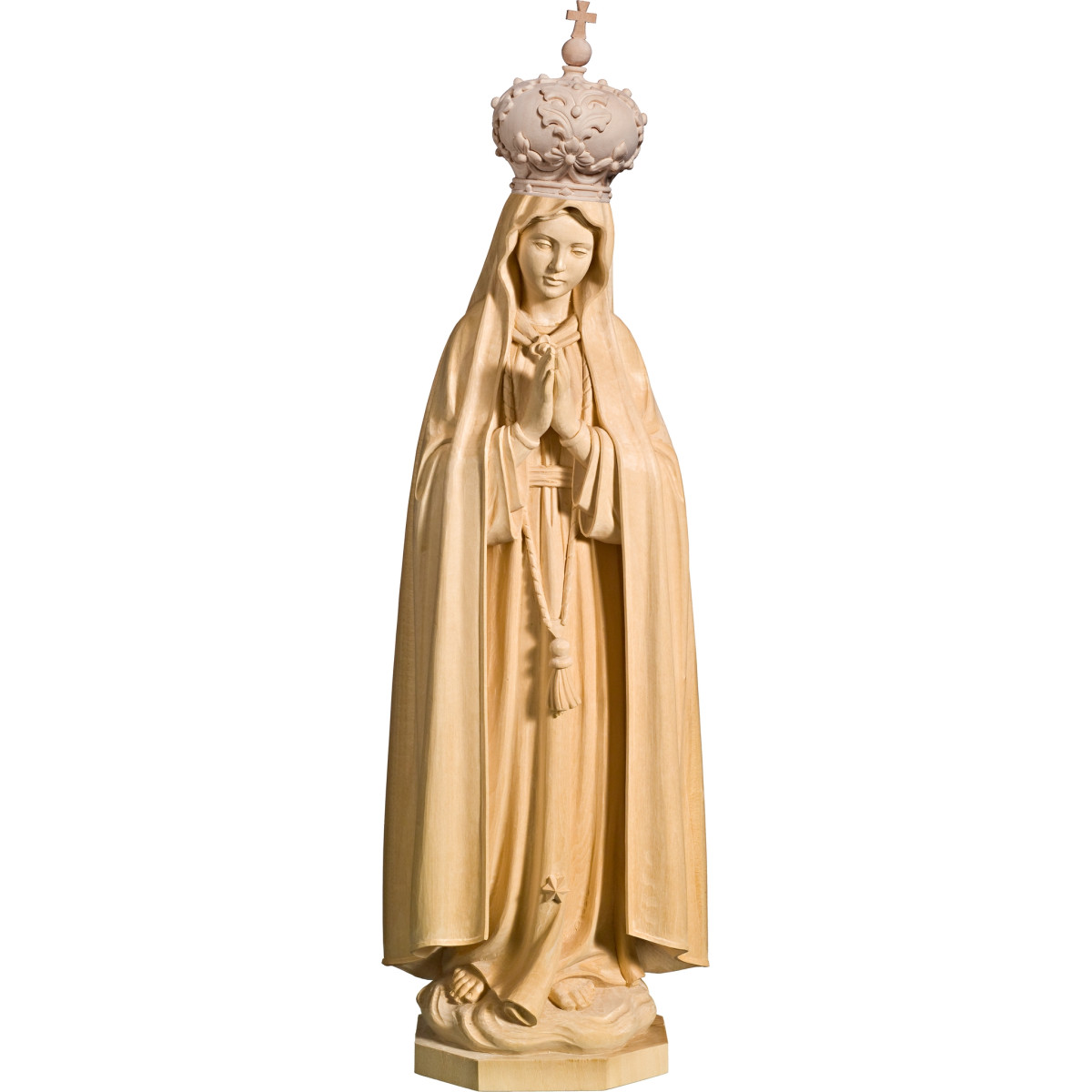 Our Lady of Fatima with wooden crown