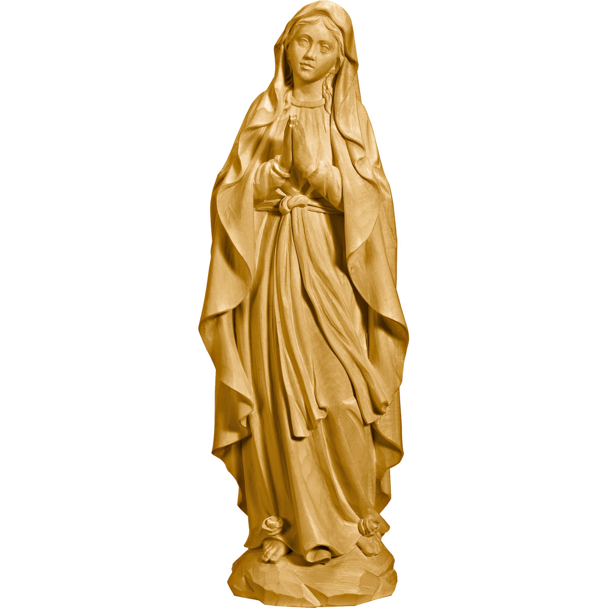 Madonna di Lourdes in legno scolpito | Bergland