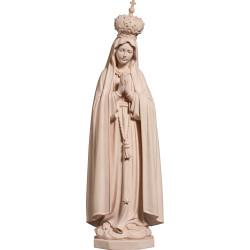 Our Lady of Fatima with wooden crown