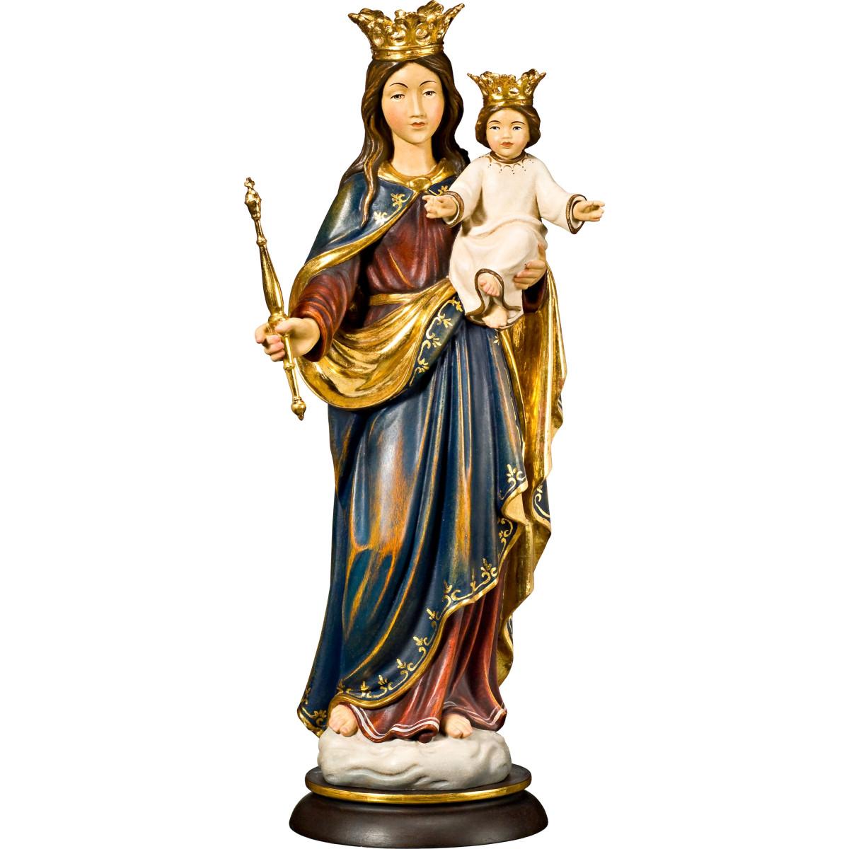 Maria Hilfe der Christen – Religiöse Holzfiguren nach Don Bosco
