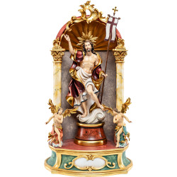 Resurrección de Cristo con aureola - Altar casero barroco