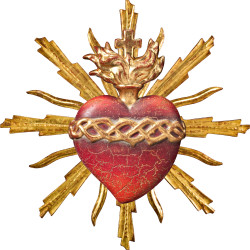 Sacrado Coração de Jesus com auréola