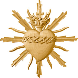 Sacro Cuore di Gesù con aureola