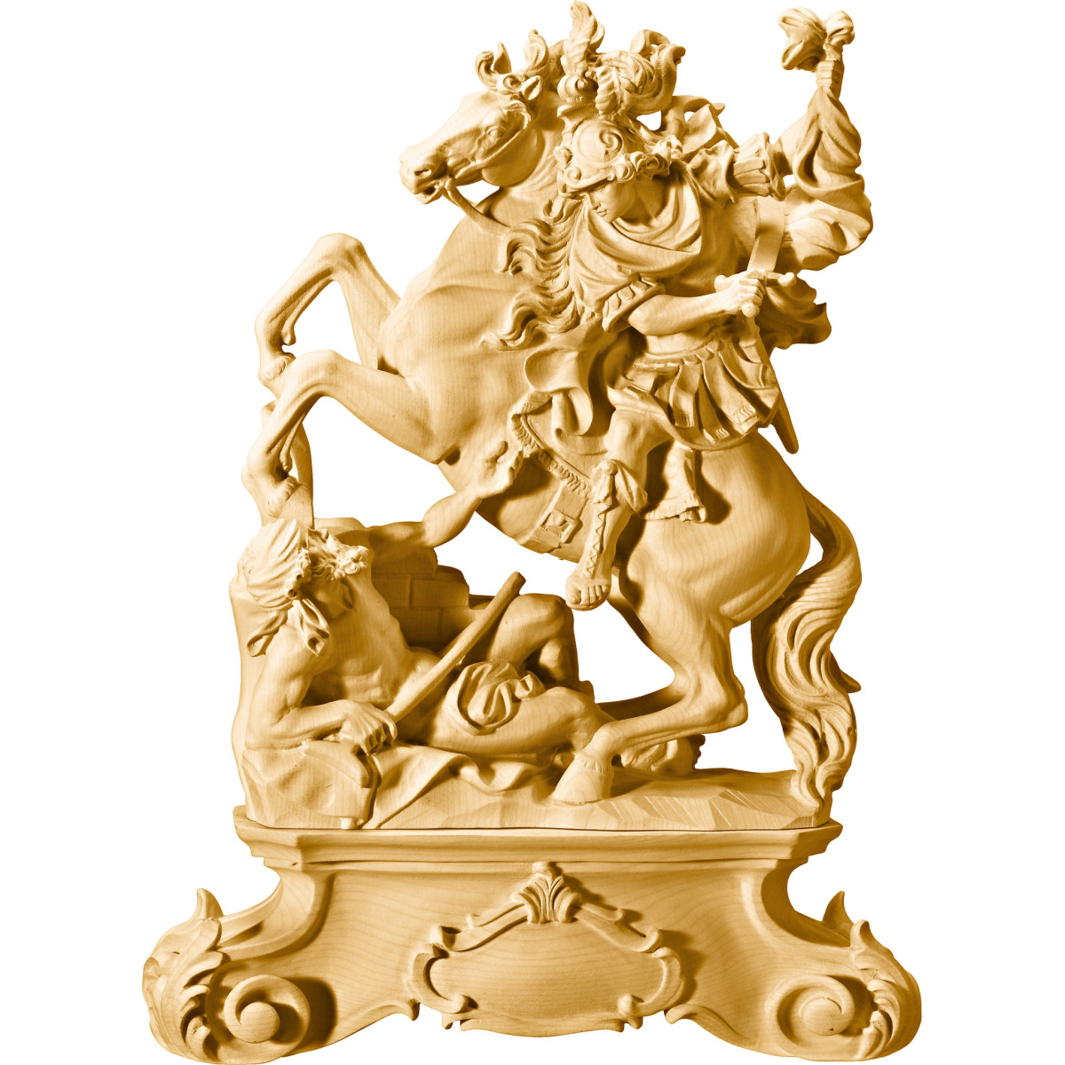 São Martinho a cavalo com pedestal