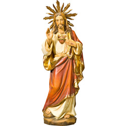 Esculturas do Sagrado Coração de Jesus em madeira – Arte sacra