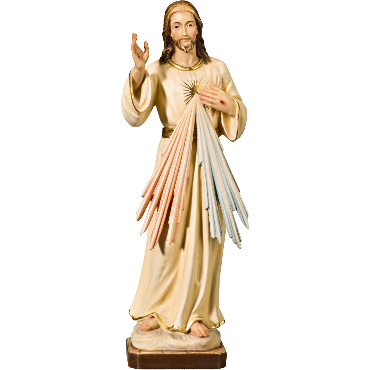 Divine Mercy Jesus – Hand-carved Wood Statues from Val Gardena
