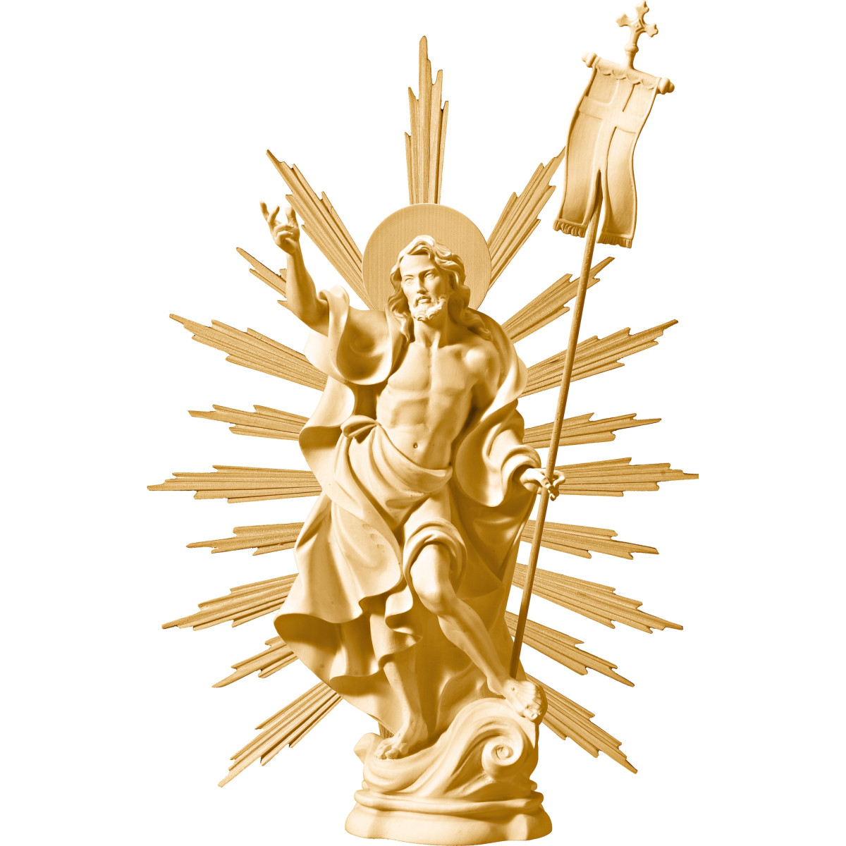 Cristo Risorto con raggiera
