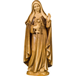 Heilige Klara von Assisi – Handgeschnitzte Holzfigur