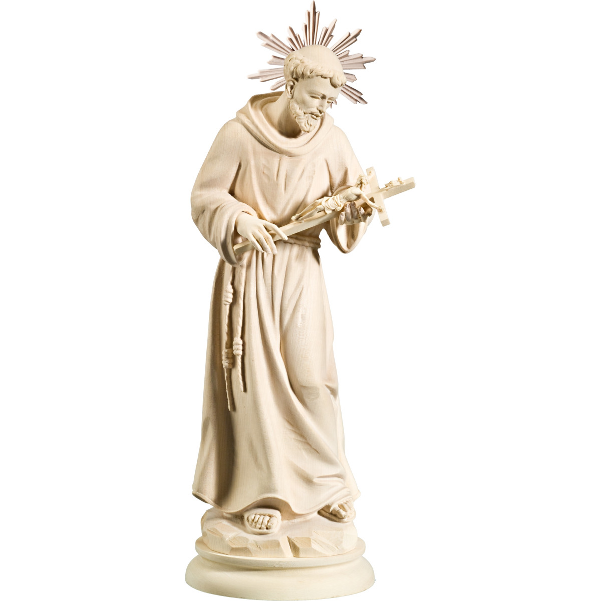 St. Francis of Assisi with cross and aureole