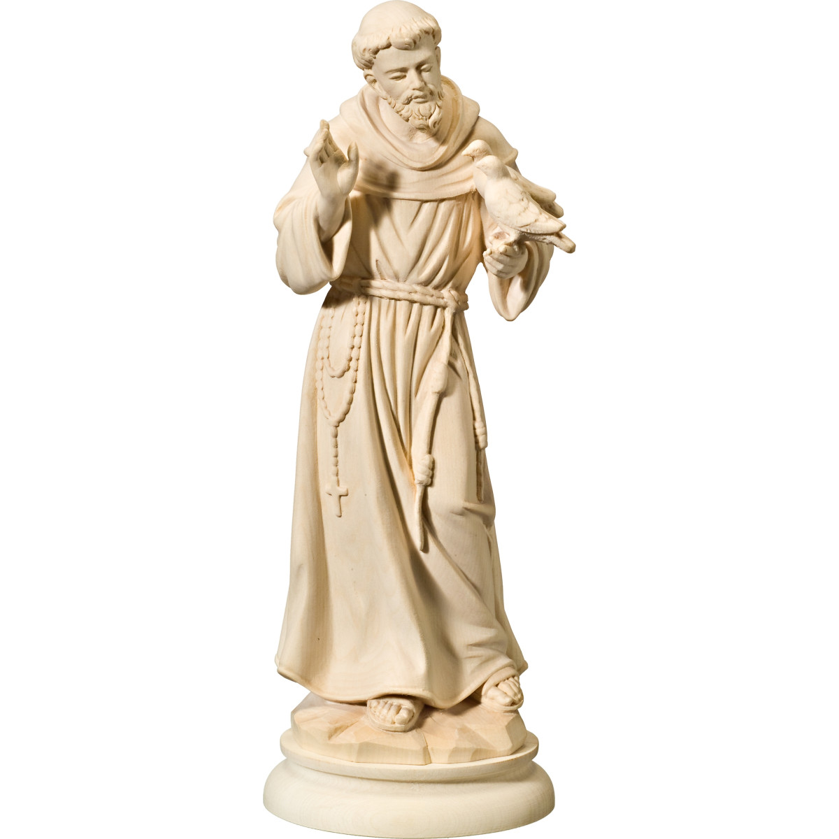 Statua di San Francesco d’Assisi in legno | Bergland Shop