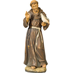 São Francisco de Assis estátua de madeira | Bergland Shop