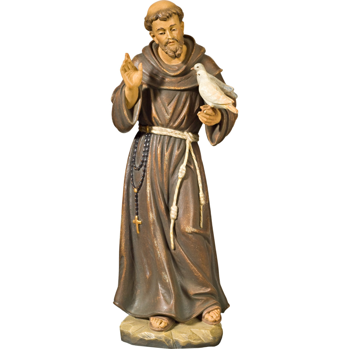 São Francisco de Assis estátua de madeira | Bergland Shop