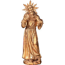 Hl. Franziskus von Assisi mit Tauben und Gloriose