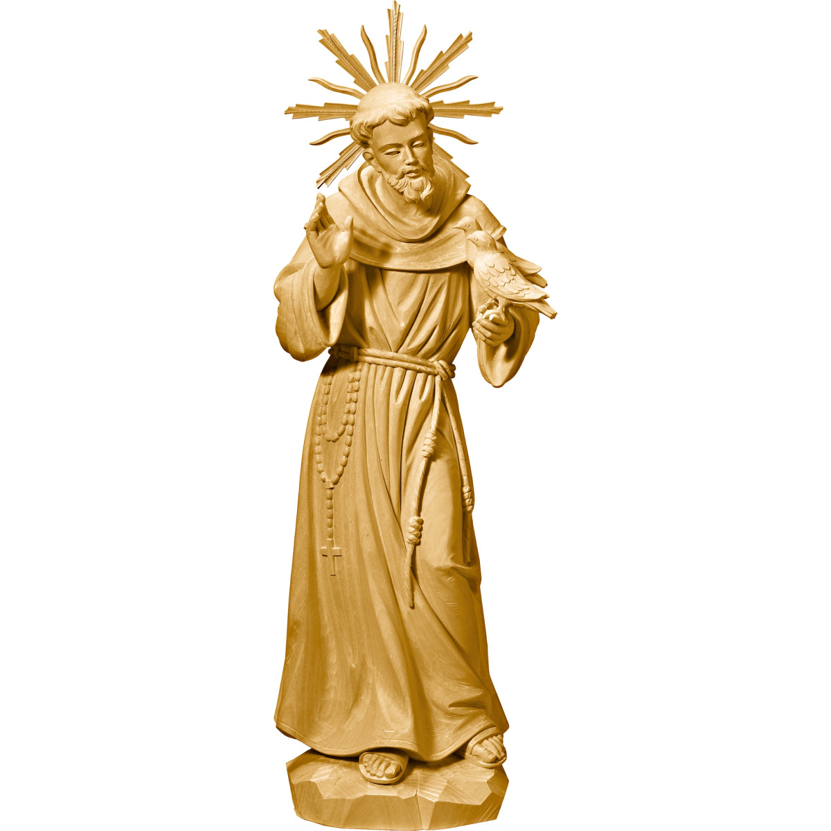 Hl. Franziskus von Assisi mit Tauben und Gloriose