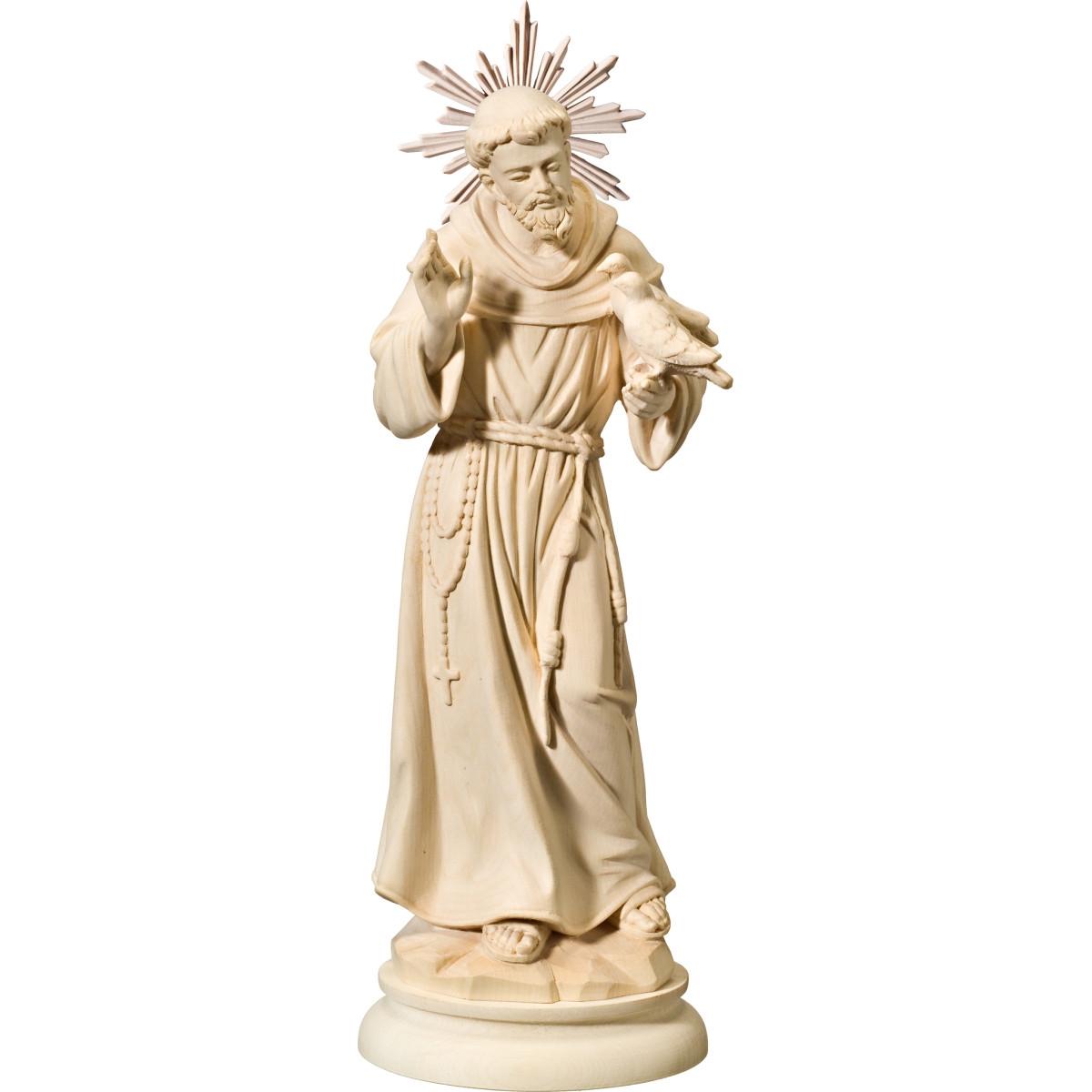 Hl. Franziskus von Assisi mit Tauben und Gloriose