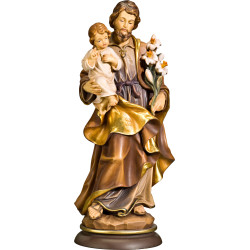 San José en madera - Figuras artesanales religiosas