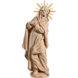 Maria per crocefissione con aureola